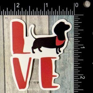 🌀10/$10🌀 Cute Dachshund Puppy Dog Reusable Waterproof Vinyl Sticker Decal